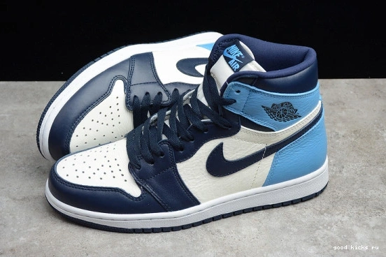 555088-140 OG - Retro 555088-140 UNC University High Jordan Obsidian 1 | Blue Air 0324